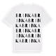 White t-shirt med Brinka ordlek t-shirt
