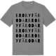 Mid Heather Gray t-shirt med Broby fäbodar ordlek t-shirt
