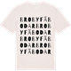 Vintage White t-shirt med Broby fäbodar ordlek t-shirt