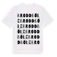 White t-shirt med Broddböle ordlek t-shirt