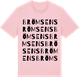 Pink Cotton t-shirt med Brömsens ordlek t-shirt