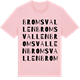 Pink Cotton t-shirt med Bromsvallen ordlek t-shirt