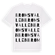White t-shirt med Bromsvallen ordlek t-shirt
