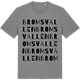 Mid Heather Gray t-shirt med Bromsvallen ordlek t-shirt
