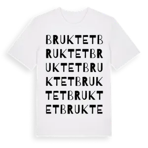 Bruktet ordlek t-shirt – ekologisk bomull t-shirt från Pinshirt