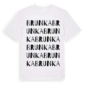 Brunka ordlek t-shirt – ekologisk bomull t-shirt från Pinshirt