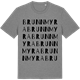 Mid Heather Gray t-shirt med Brunnmyra ordlek t-shirt