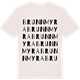 Vintage White t-shirt med Brunnmyra ordlek t-shirt