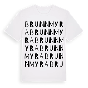 Brunnmyra ordlek t-shirt – ekologisk bomull t-shirt från Pinshirt