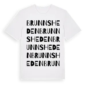 Brunnsheden ordlek t-shirt – ekologisk bomull t-shirt från Pinshirt