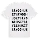 White t-shirt med Brygghuset ordlek t-shirt