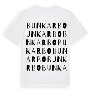 Bunkarbo ordlek t-shirt – ekologisk bomull t-shirt från Pinshirt
