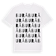 White t-shirt med Burå ordlek t-shirt