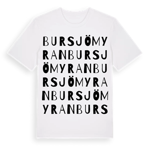 Bursjömyran ordlek t-shirt – ekologisk bomull t-shirt från Pinshirt