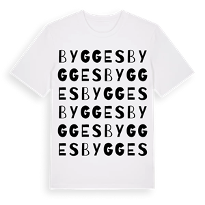 Bygges ordlek t-shirt – ekologisk bomull t-shirt från Pinshirt