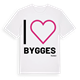 Jag älskar Bygges t-shirt stort tryck