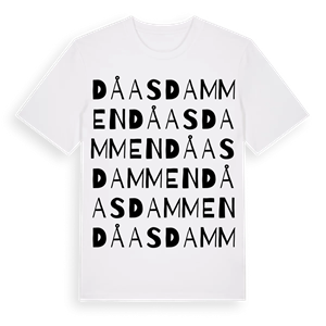 Dåasdammen ordlek t-shirt – ekologisk bomull t-shirt från Pinshirt