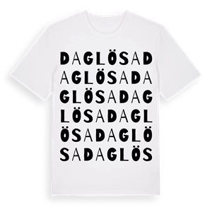 Daglösa ordlek t-shirt – ekologisk bomull t-shirt från Pinshirt