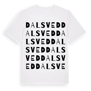 Dalsved ordlek t-shirt – ekologisk bomull t-shirt från Pinshirt