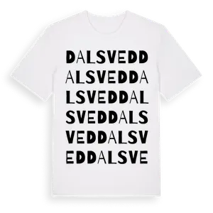 Dalsved ordlek t-shirt – ekologisk bomull t-shirt från Pinshirt