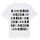 White t-shirt med Dammrönningen ordlek t-shirt