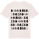 Vintage White t-shirt med Dammrönningen ordlek t-shirt