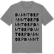 Mid Heather Gray t-shirt med Dammtorp ordlek t-shirt