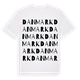 Danmark ordlek t-shirt