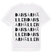 White t-shirt med Dansarhällen ordlek t-shirt