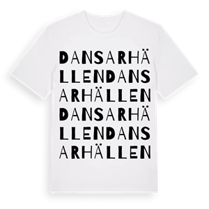Dansarhällen ordlek t-shirt – ekologisk bomull t-shirt från Pinshirt
