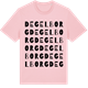 Pink Cotton t-shirt med Degelborg ordlek t-shirt