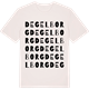 Vintage White t-shirt med Degelborg ordlek t-shirt