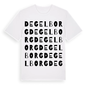Degelborg ordlek t-shirt – ekologisk bomull t-shirt från Pinshirt