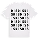 White t-shirt med Dis ordlek t-shirt