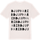 Vintage White t-shirt med Djupharen ordlek t-shirt