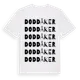 White t-shirt med Doddåker ordlek t-shirt