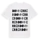 White t-shirt med Domherren ordlek t-shirt