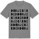 Mid Heather Gray t-shirt med Dönjegården ordlek t-shirt