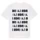 White t-shirt med Drakbo ordlek t-shirt