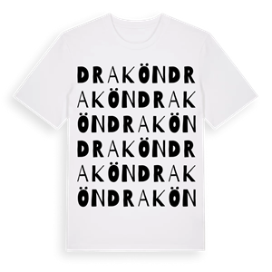 Drakön ordlek t-shirt – ekologisk bomull t-shirt från Pinshirt