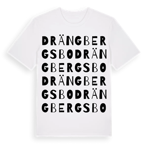 Drängbergsbo ordlek t-shirt – ekologisk bomull t-shirt från Pinshirt