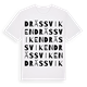 White t-shirt med Drässviken ordlek t-shirt