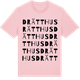 Pink Cotton t-shirt med Drätthus ordlek t-shirt