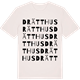 Vintage White t-shirt med Drätthus ordlek t-shirt