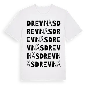 Drevnäs ordlek t-shirt – ekologisk bomull t-shirt från Pinshirt
