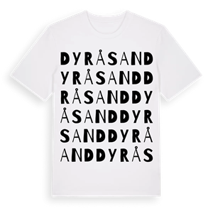 Dyråsand ordlek t-shirt – ekologisk bomull t-shirt från Pinshirt