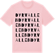 Pink Cotton t-shirt med Dyrvallen ordlek t-shirt