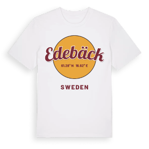 Edebäck cirkel t-shirt – ekologisk bomull t-shirt från Pinshirt