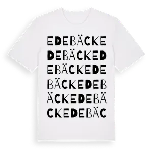 Edebäck ordlek t-shirt – ekologisk bomull t-shirt från Pinshirt