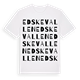 White t-shirt med Edskevallen ordlek t-shirt